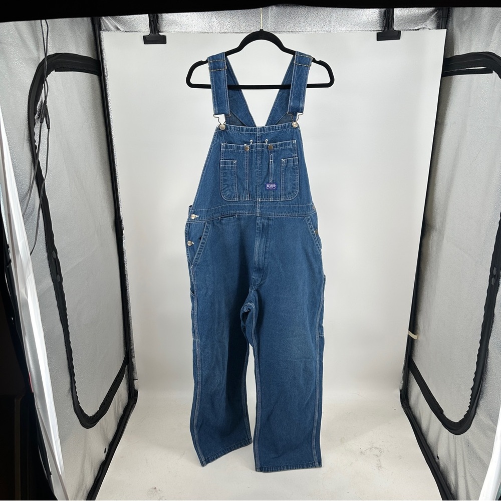 Men’s Big Smith Blue Denim‎ Overalls 40x30